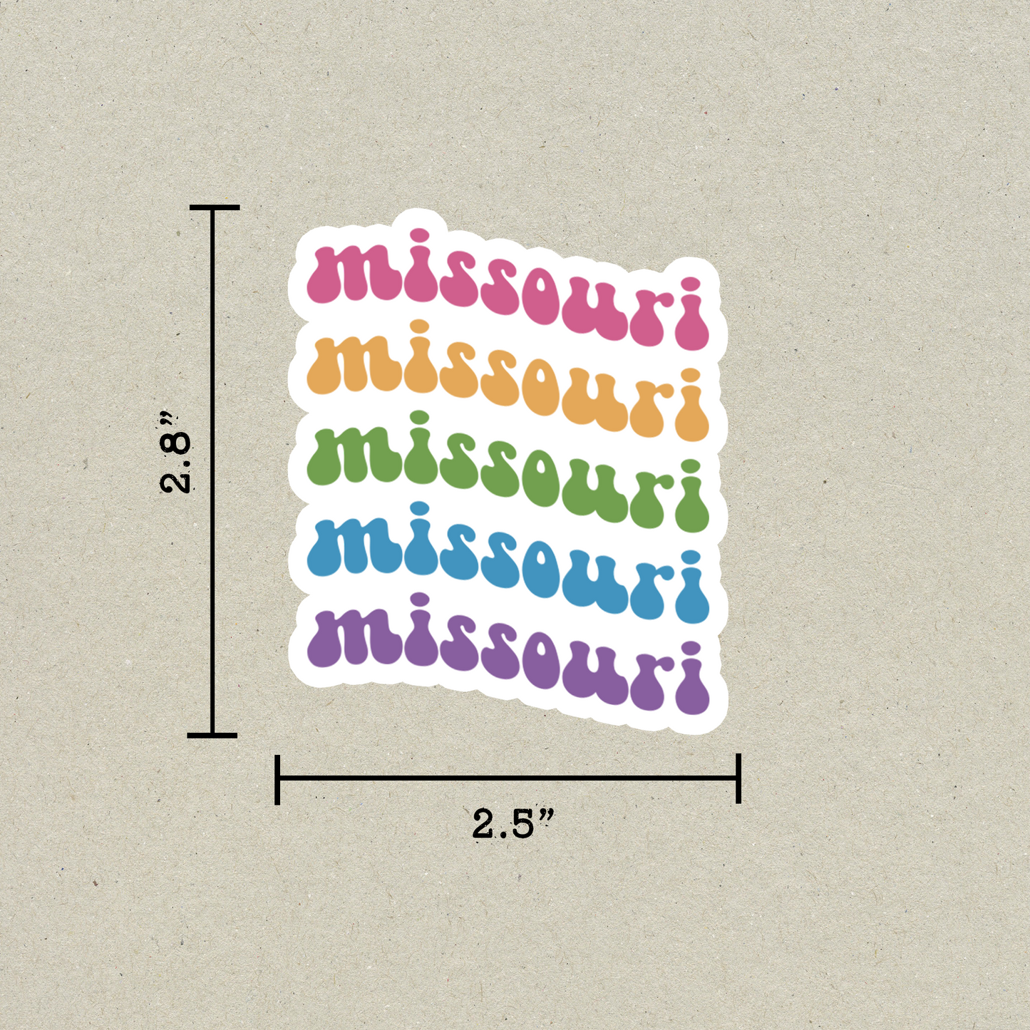 Missouri Retro Sticker