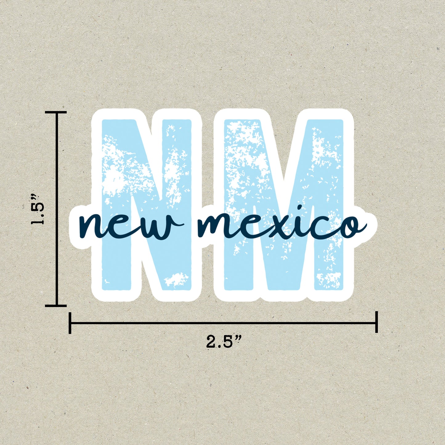 New Mexico State Code Sticker