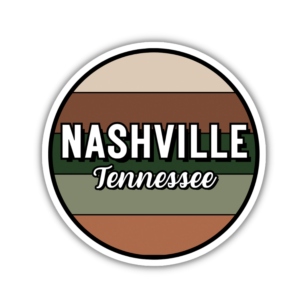 Nashville, Tennessee Circle Sticker