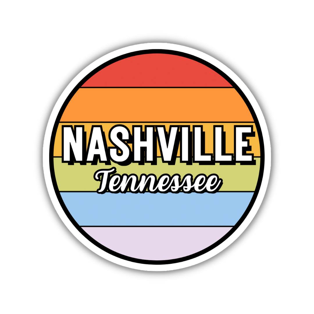 Nashville, Tennessee Circle Sticker