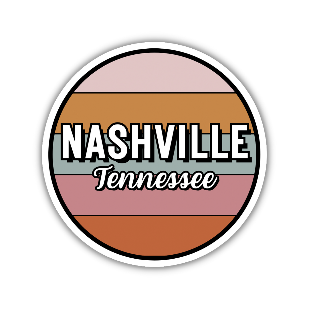 Nashville, Tennessee Circle Sticker