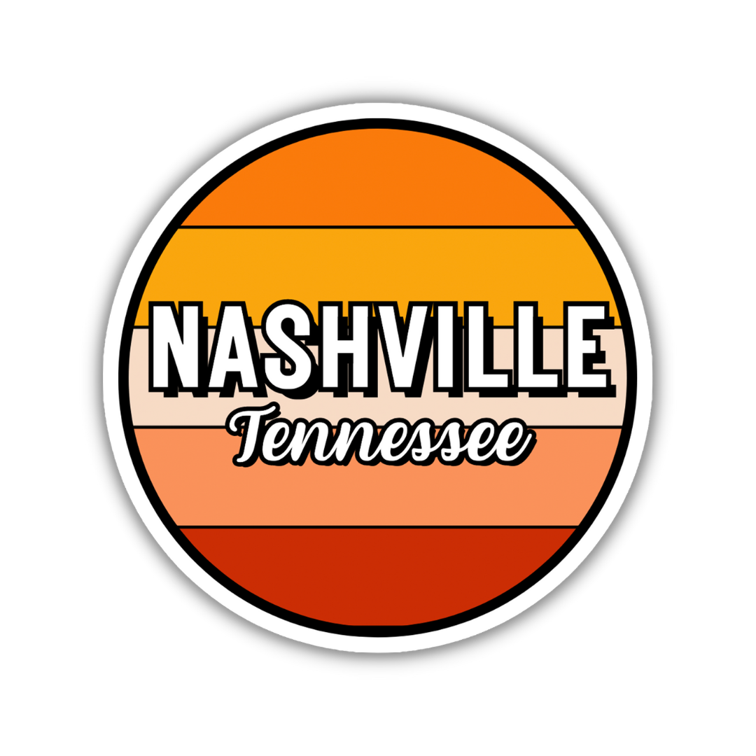Nashville, Tennessee Circle Sticker