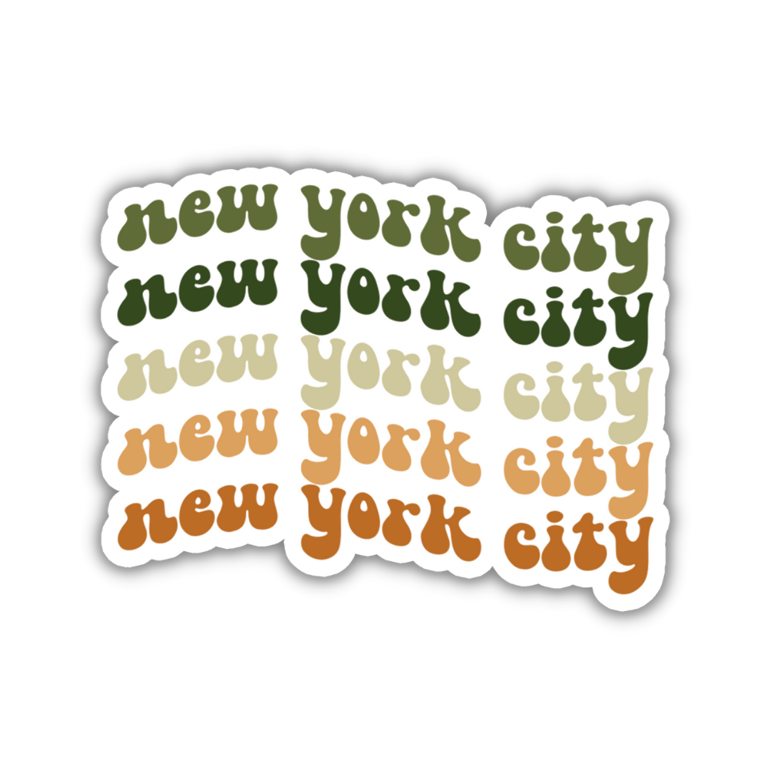 New York City Retro Sticker