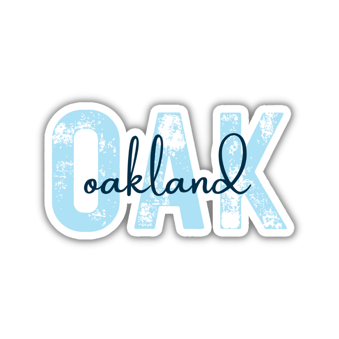 OAK Oakland Airport Code Sticker
