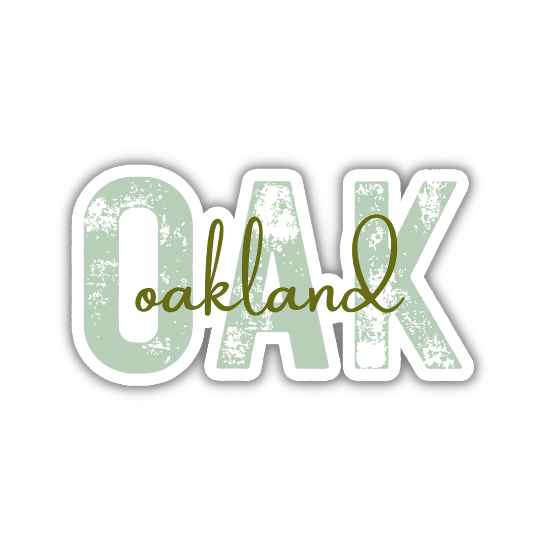 OAK Oakland Airport Code Sticker