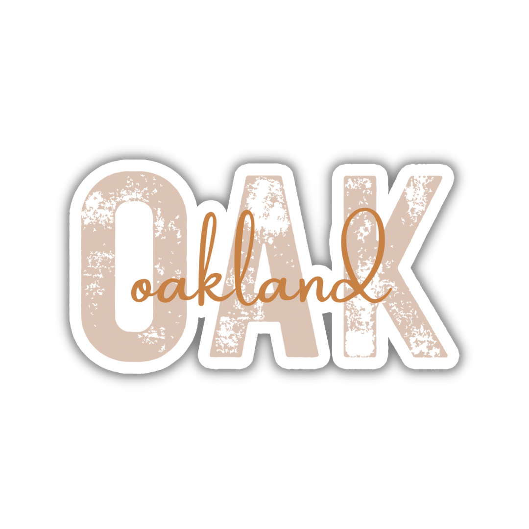 OAK Oakland Airport Code Sticker