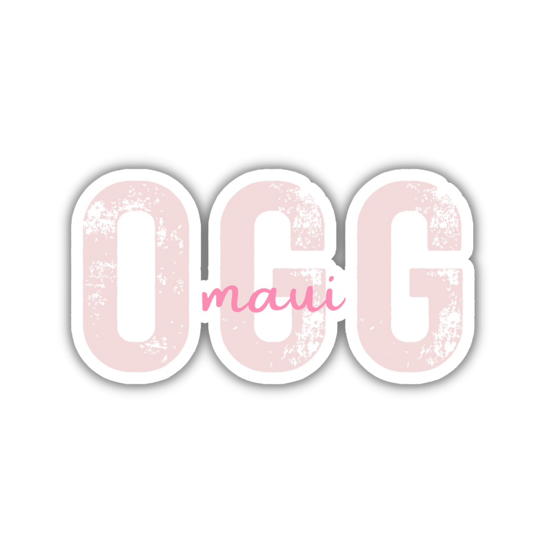 OGG Maui Airport Code Sticker