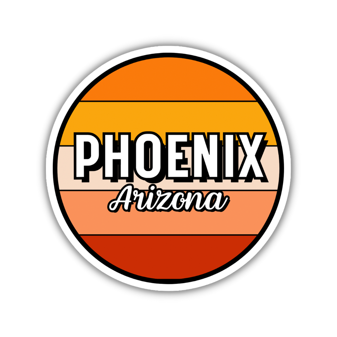 Phoenix, Arizona Circle Sticker