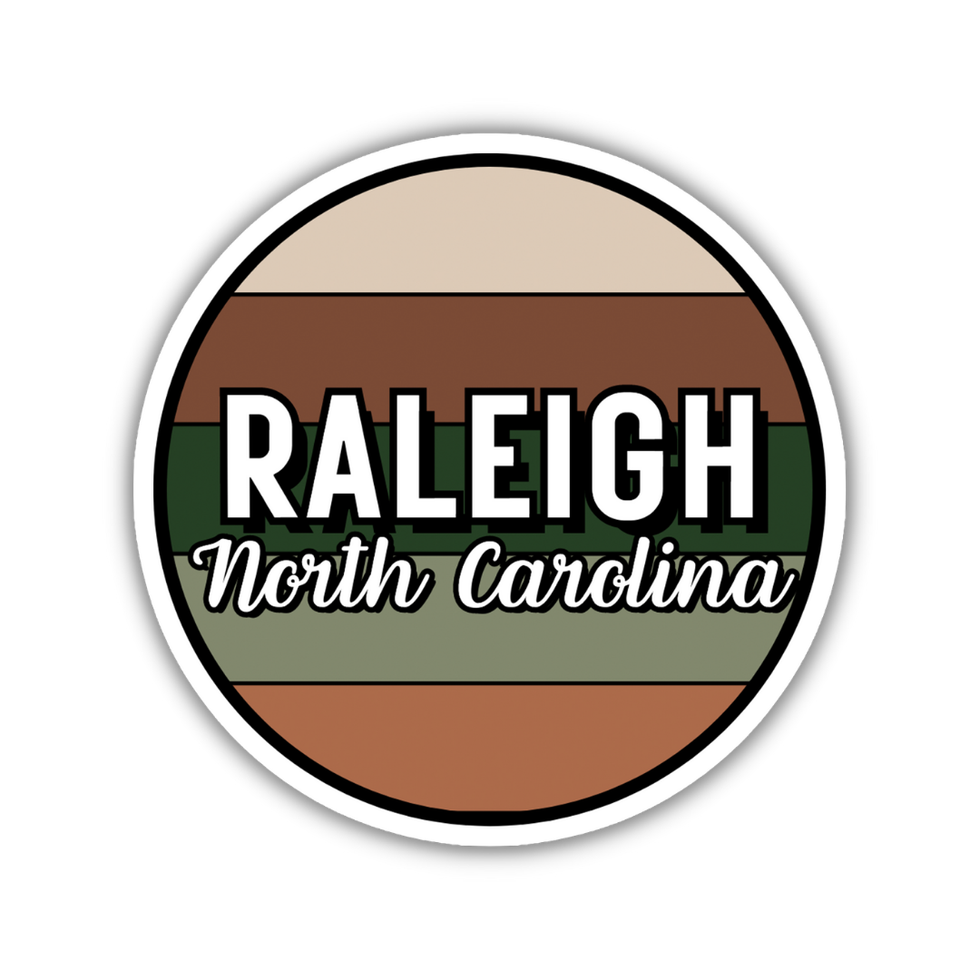 Raleigh, North Carolina Circle Sticker