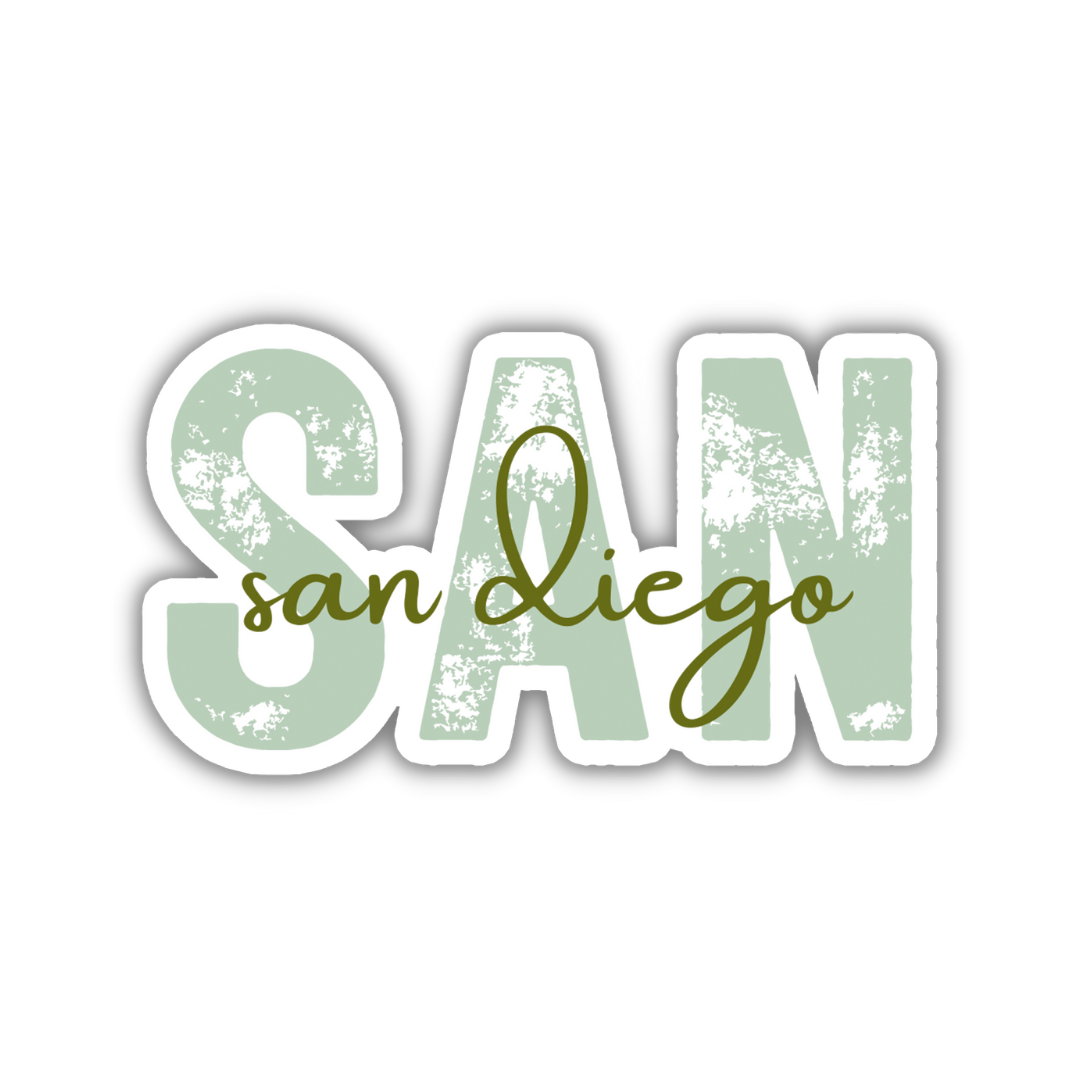 SAN San Diego Airport Code Sticker