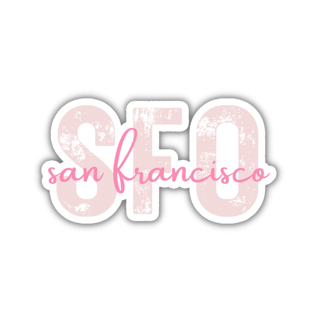 San Francisco SFO Airport Code Sticker