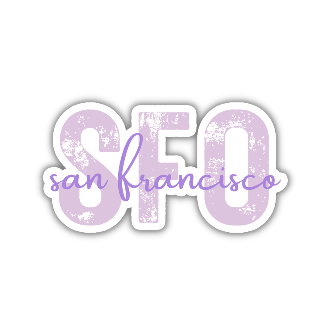 San Francisco SFO Airport Code Sticker