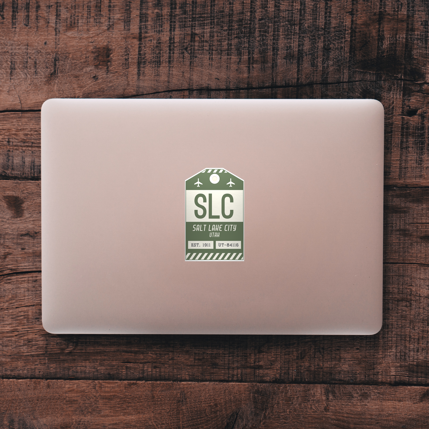 SLC Vintage Luggage Tag Sticker