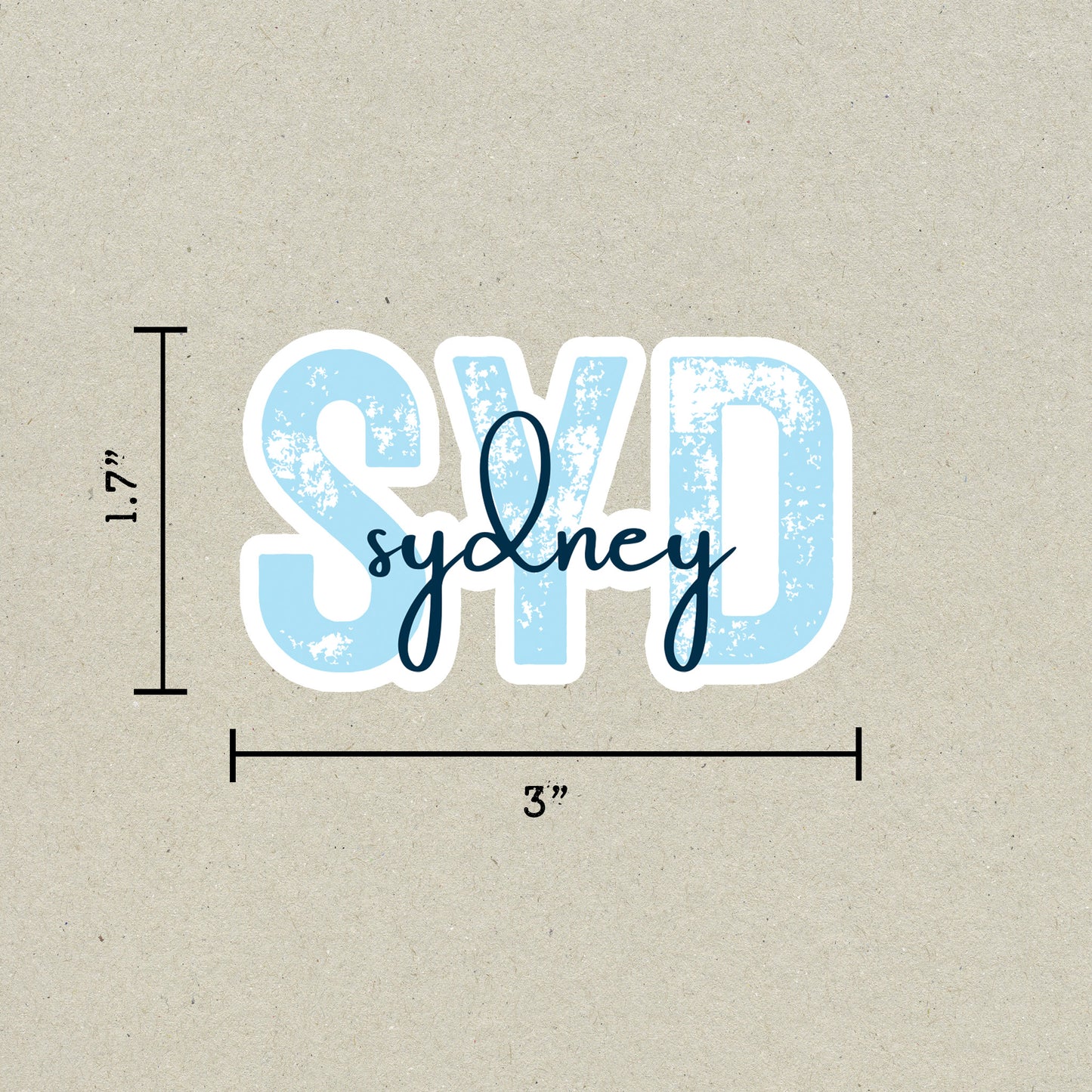 SYD Sydney Airport Code Sticker