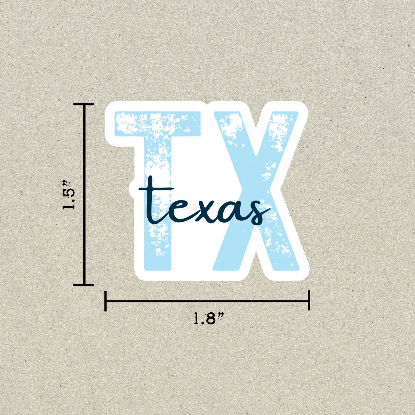 Texas State Code Sticker