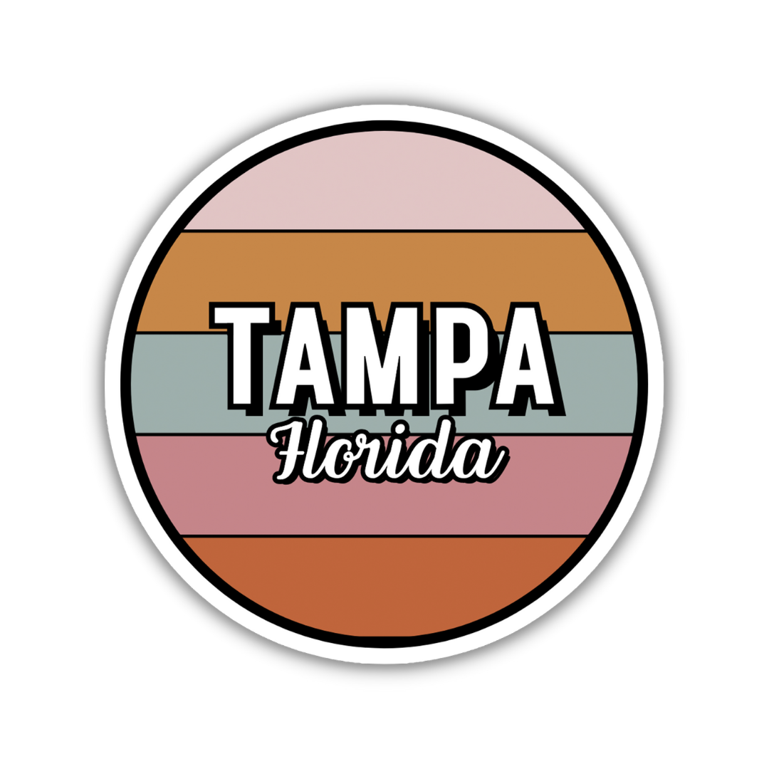 Tampa, Florida Circle Sticker