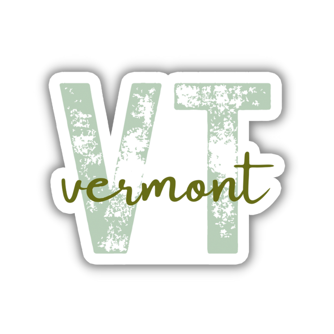 Vermont State Code Sticker