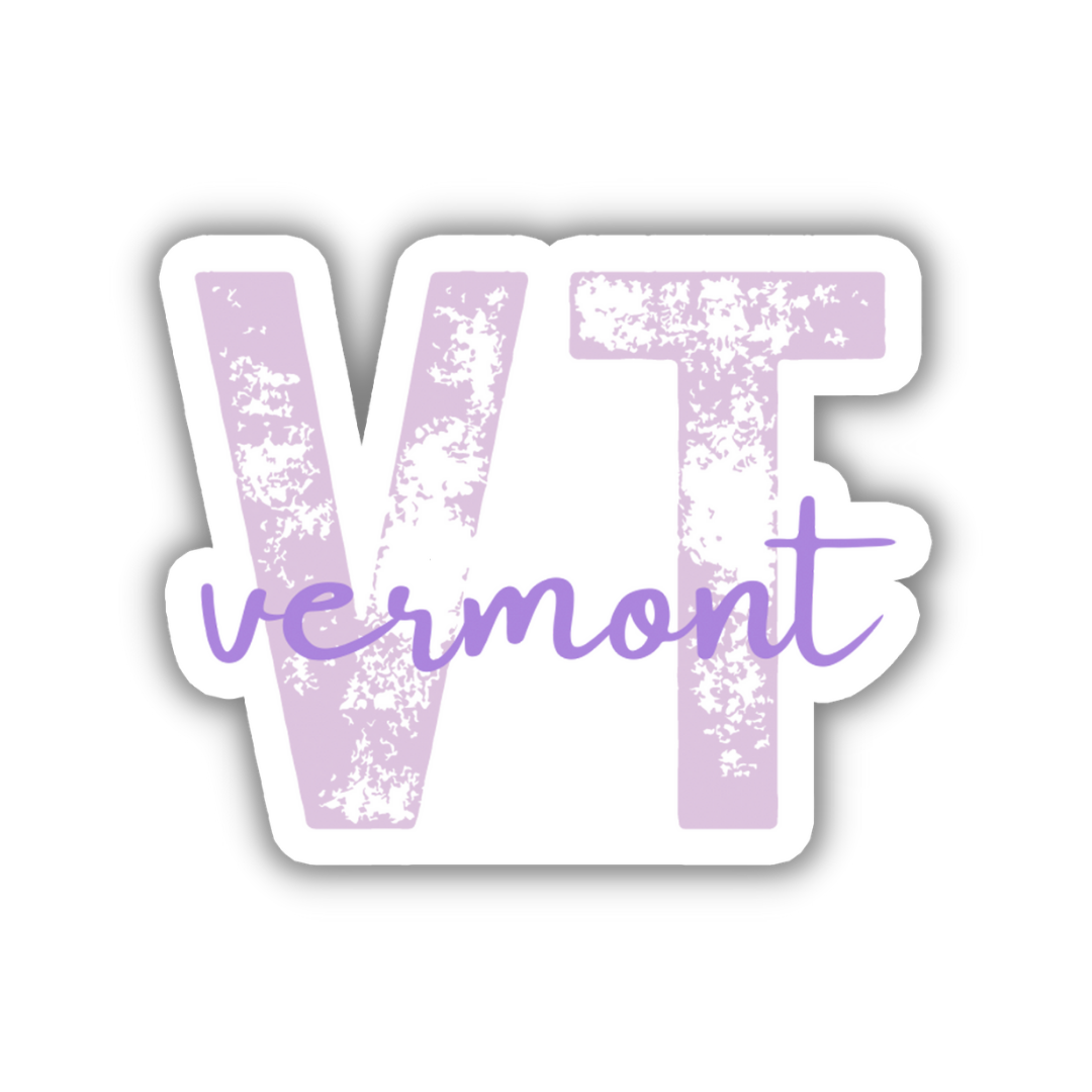 Vermont State Code Sticker