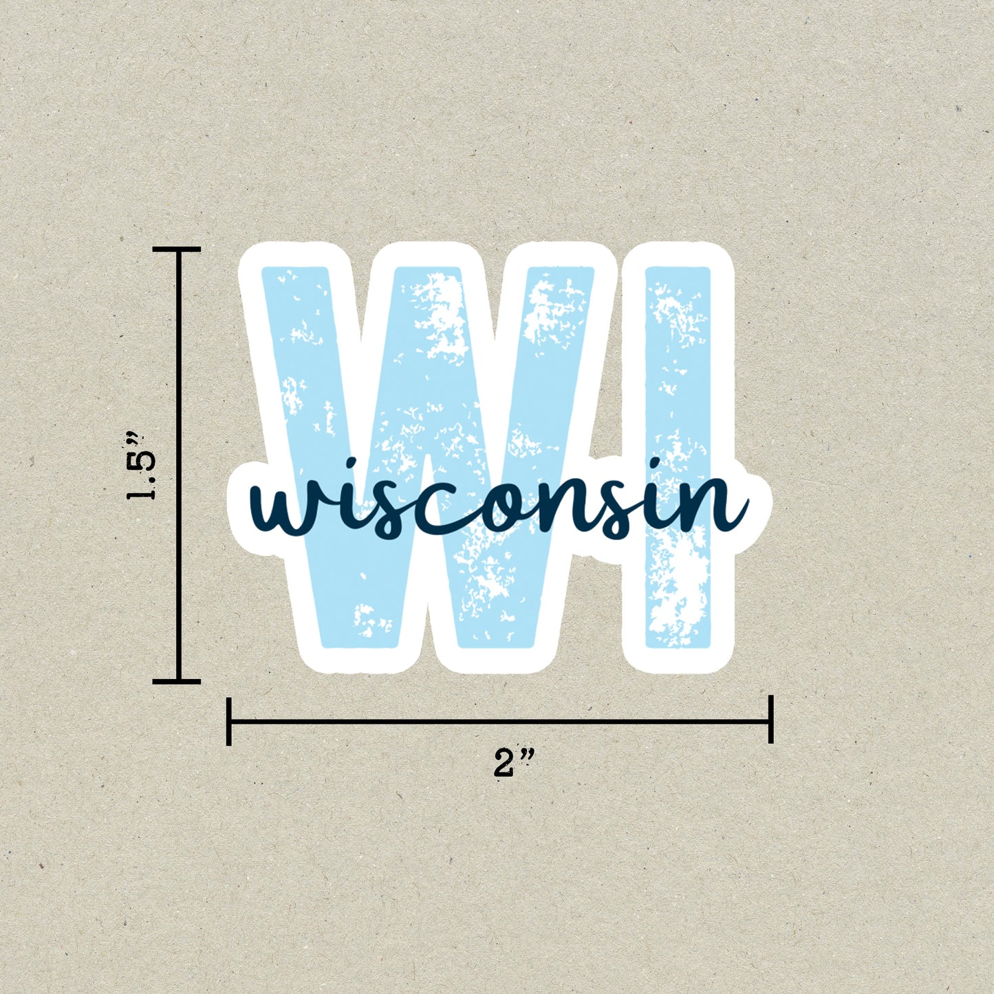 Wisconsin State Code Sticker