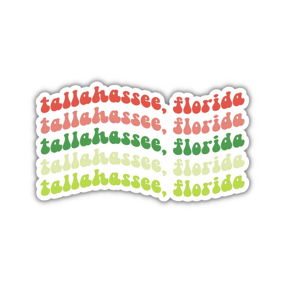Tallahassee, Florida College Town Sticker
