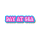 Day at Sea Sticker, Cruise Vacation, Vinyl Laptop Water Bottle Sticker, Places I've Been, Trendy Luggage Decal, Vintage Travel Inspired