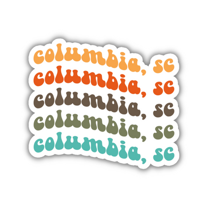 Columbia, South Carolina College Town Sticker