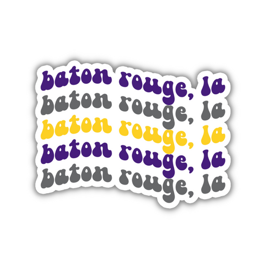 Baton Rouge, Louisiana College Town Sticker