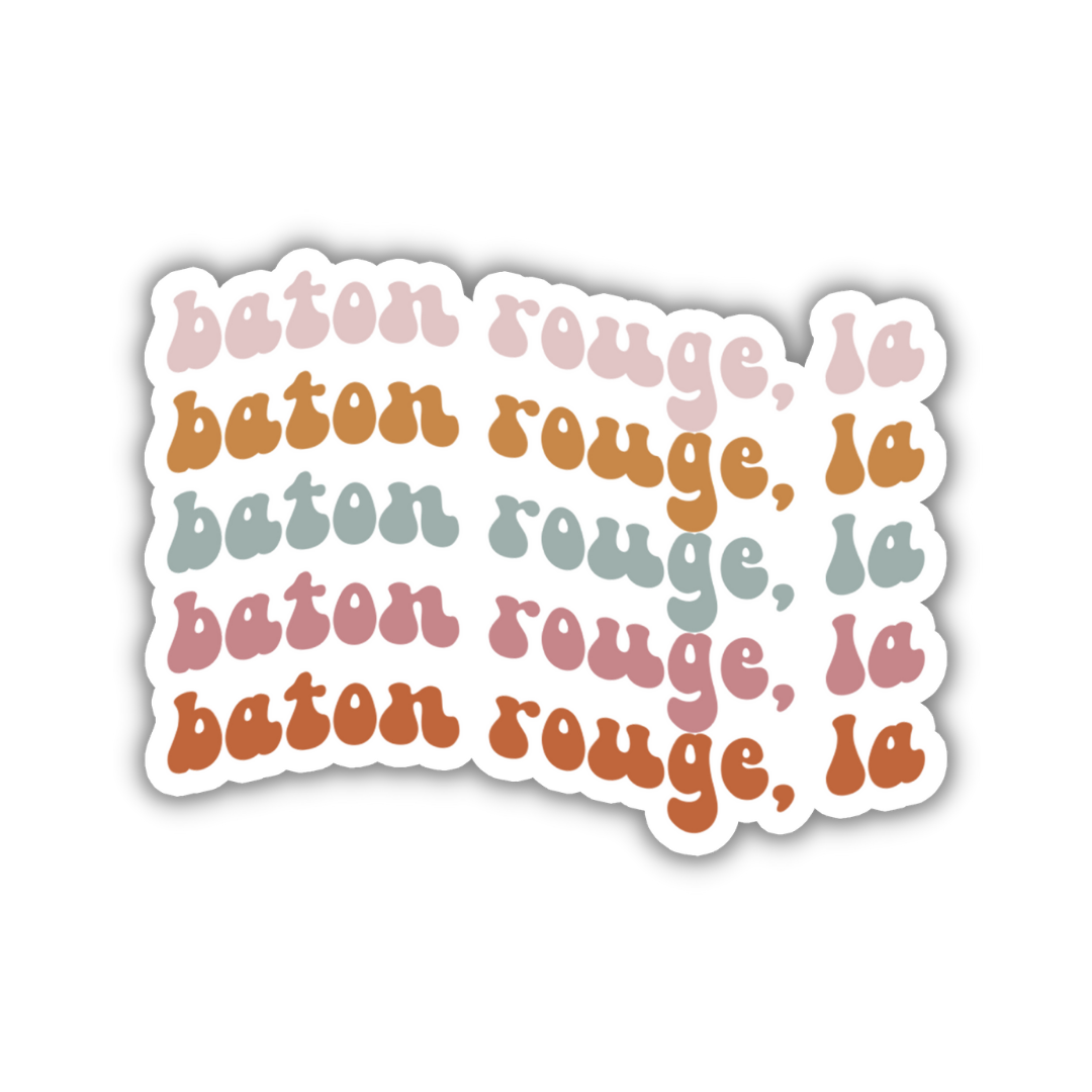 Baton Rouge, Louisiana College Town Sticker