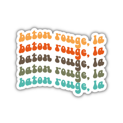 Baton Rouge, Louisiana College Town Sticker