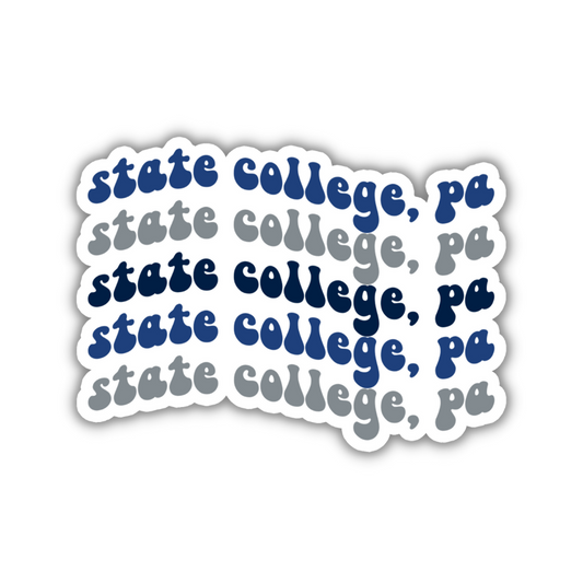 State College, Pennsylvania College Town Sticker