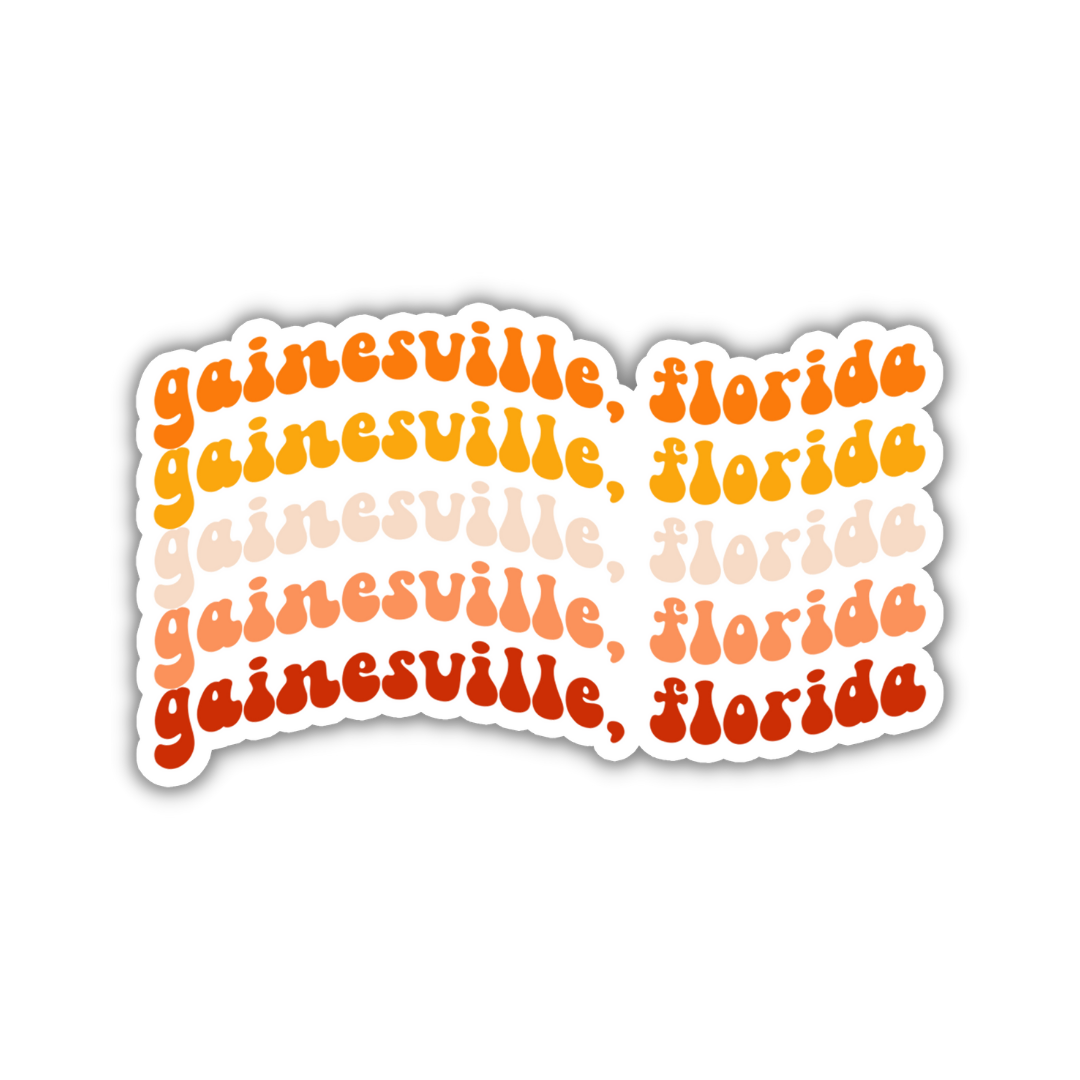 Gainesville, Florida College Town Sticker