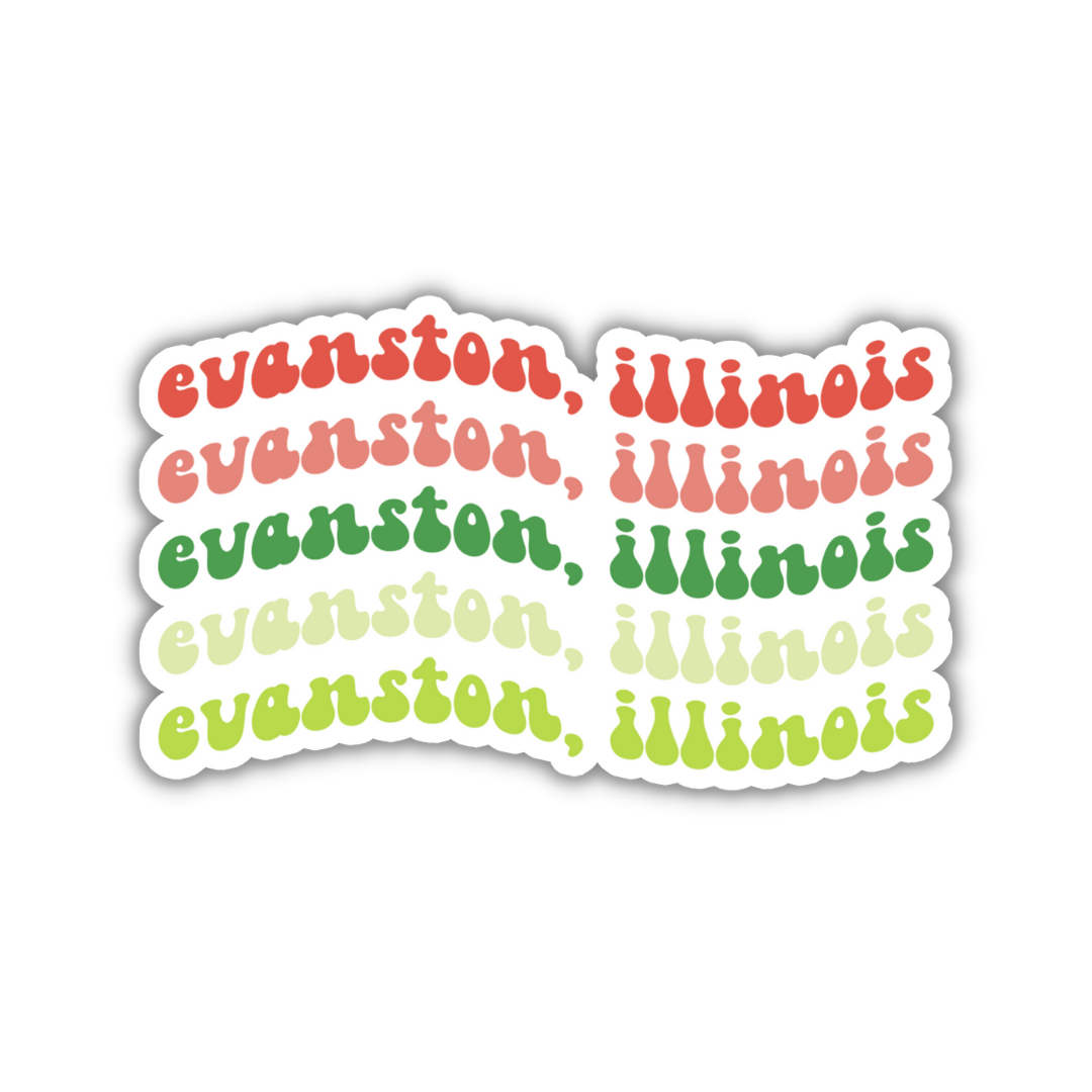 Evanston, Illinois College Town Sticker