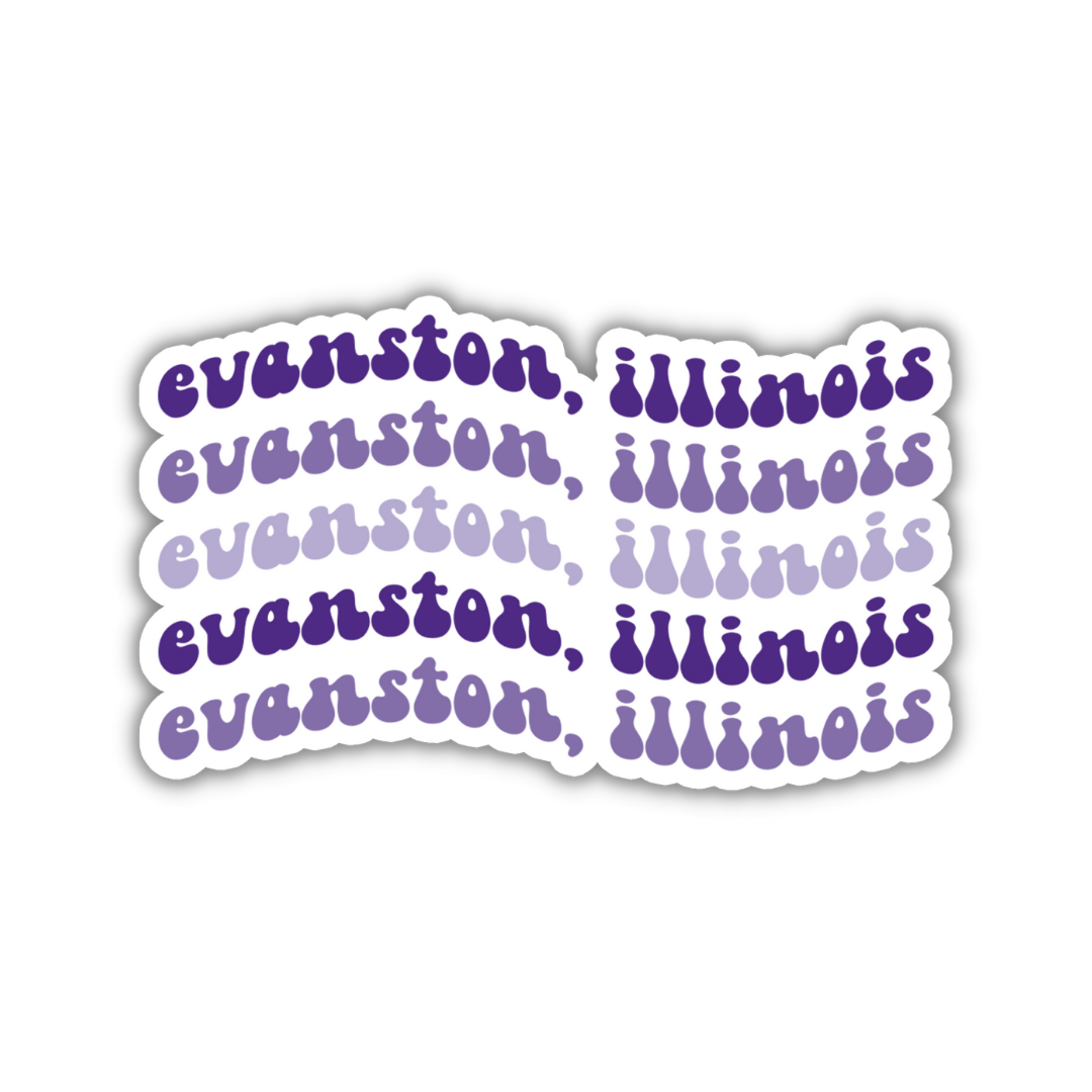 Evanston, Illinois College Town Sticker