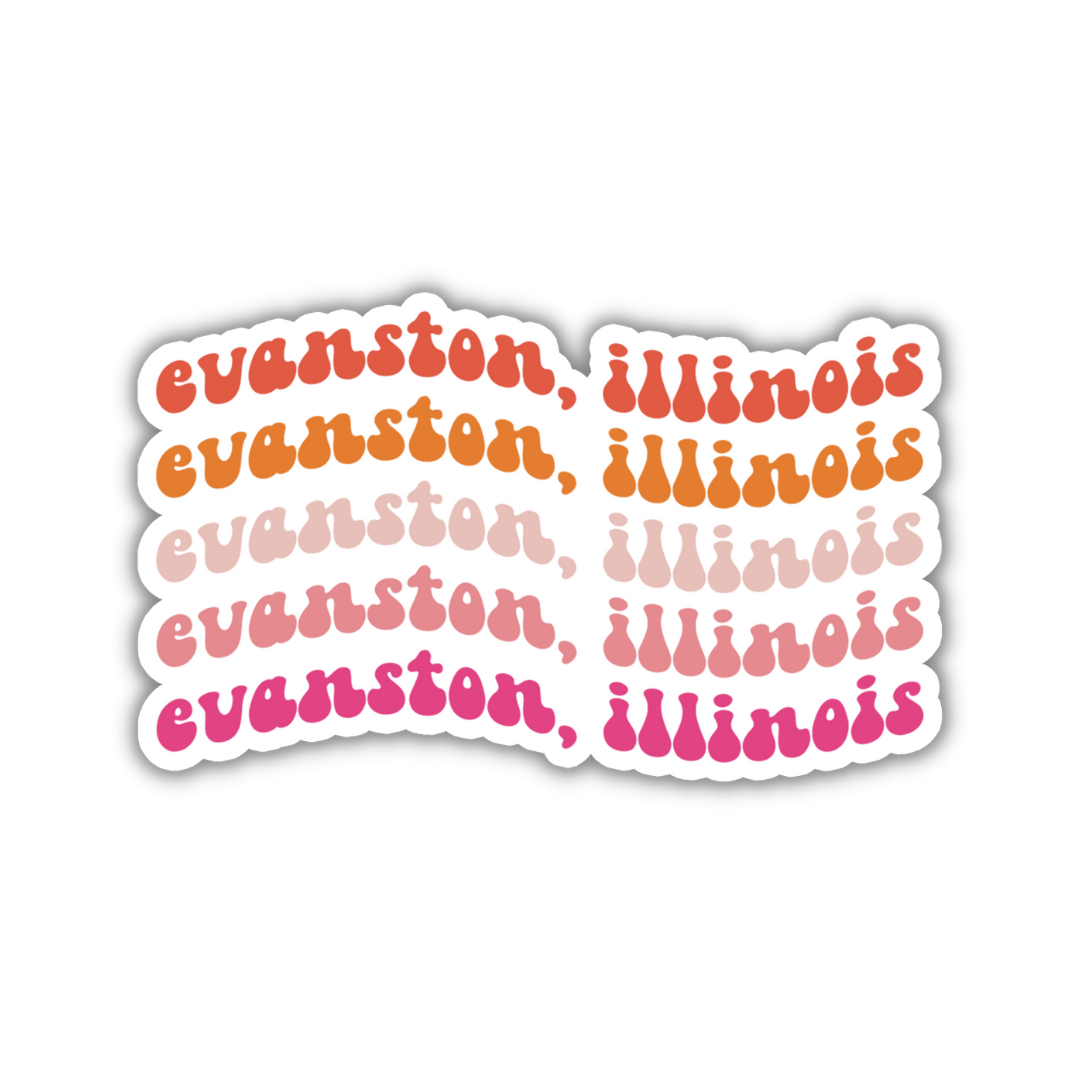 Evanston, Illinois College Town Sticker