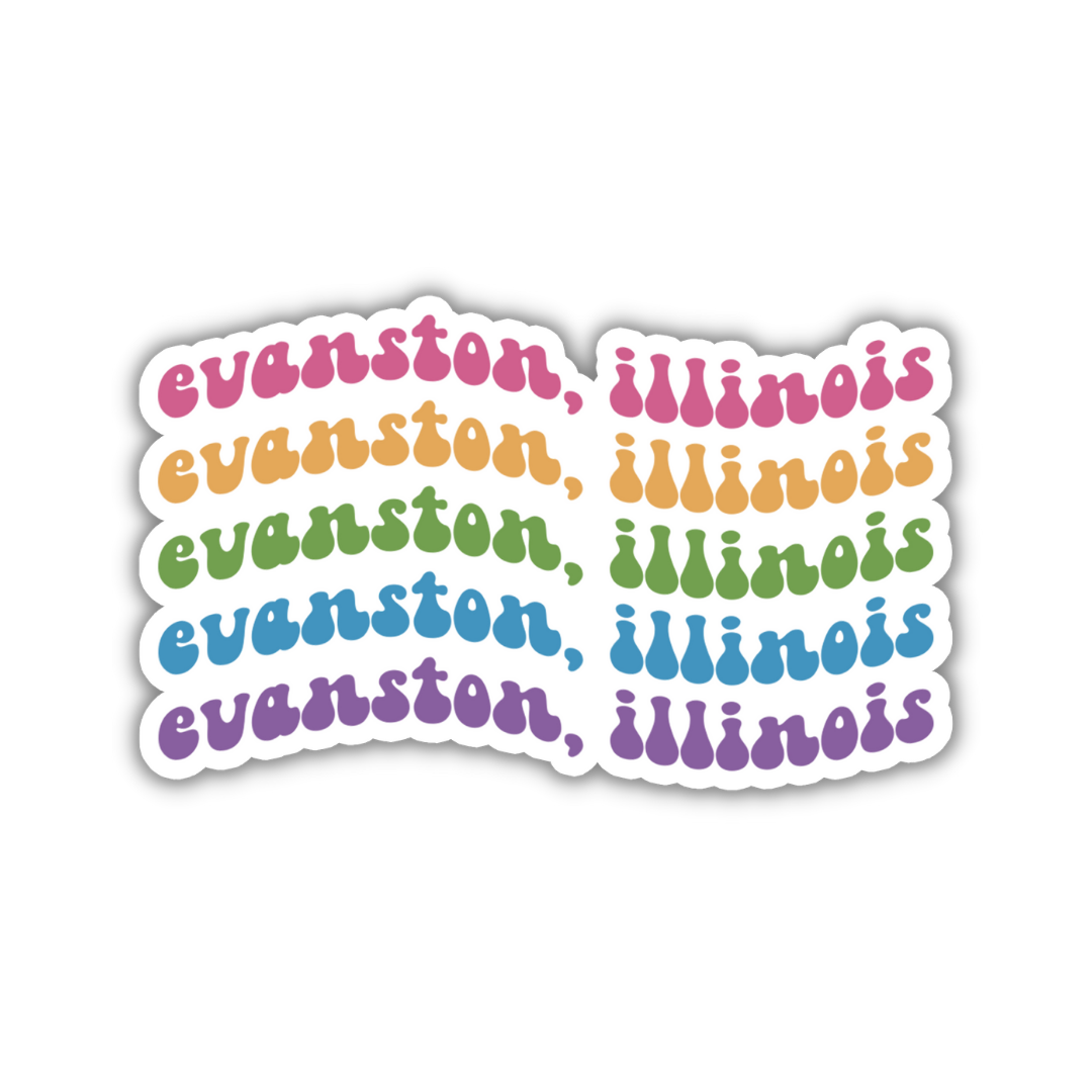 Evanston, Illinois College Town Sticker