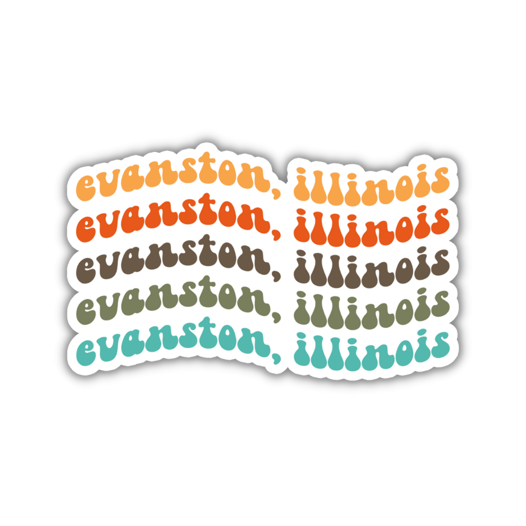 Evanston, Illinois College Town Sticker