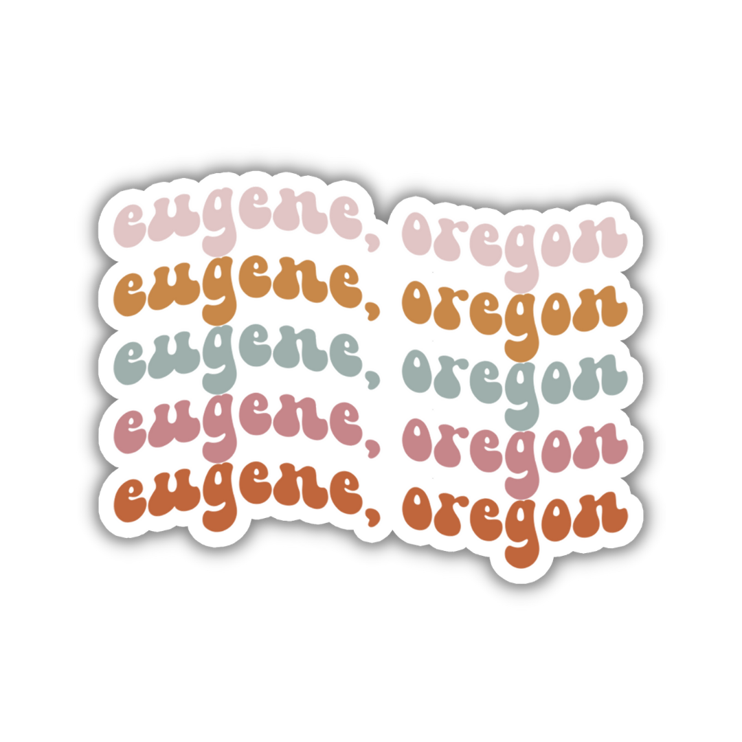 Eugene, Oregon College Town Sticker