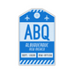 ABQ Vintage Luggage Tag Sticker