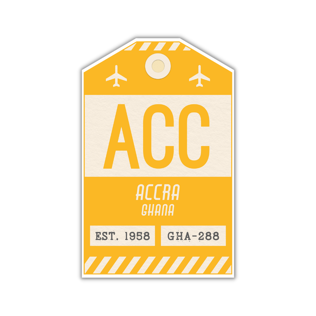 ACC Vintage Luggage Tag Sticker