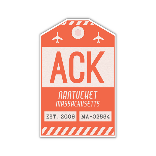 ACK Vintage Luggage Tag Sticker