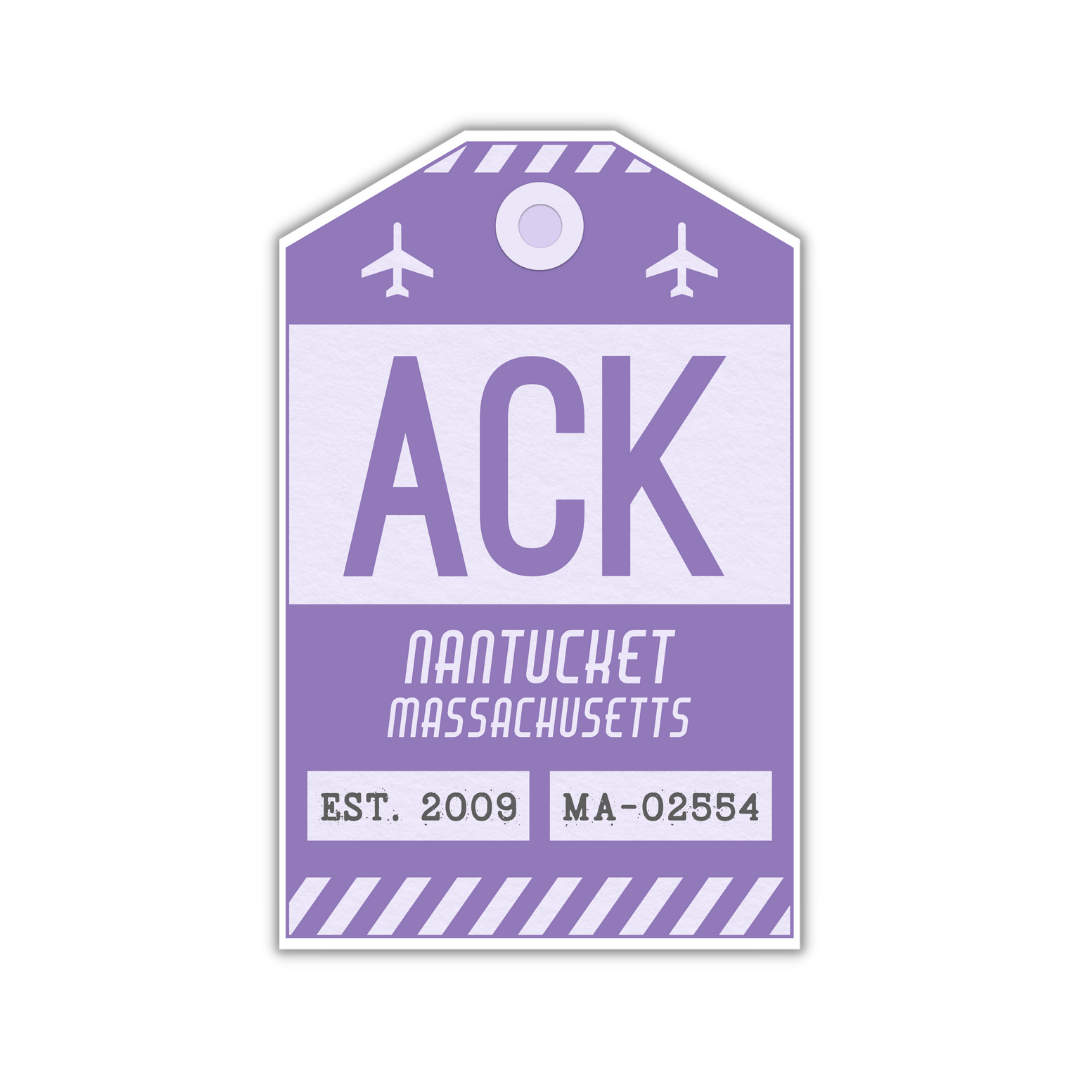 ACK Vintage Luggage Tag Sticker