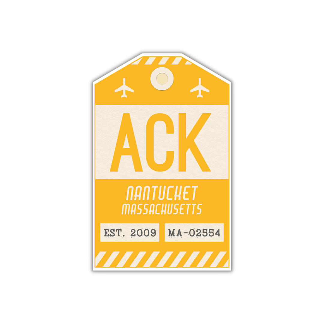 ACK Vintage Luggage Tag Sticker