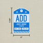 ADD Vintage Luggage Tag Sticker