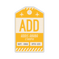 ADD Vintage Luggage Tag Sticker