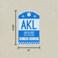 AKL Vintage Luggage Tag Sticker