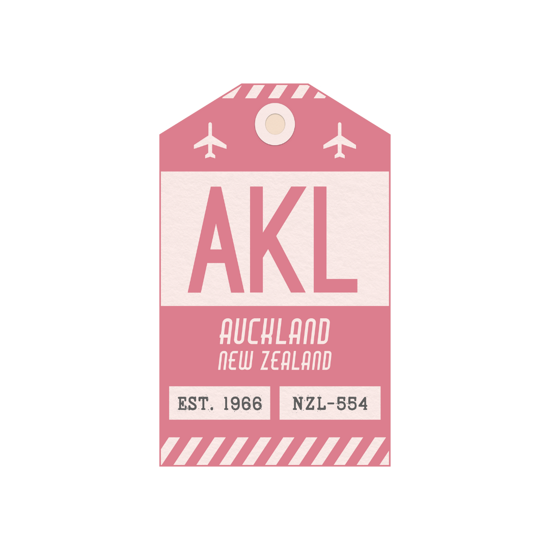 AKL Vintage Luggage Tag Sticker