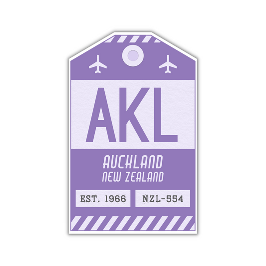AKL Vintage Luggage Tag Sticker