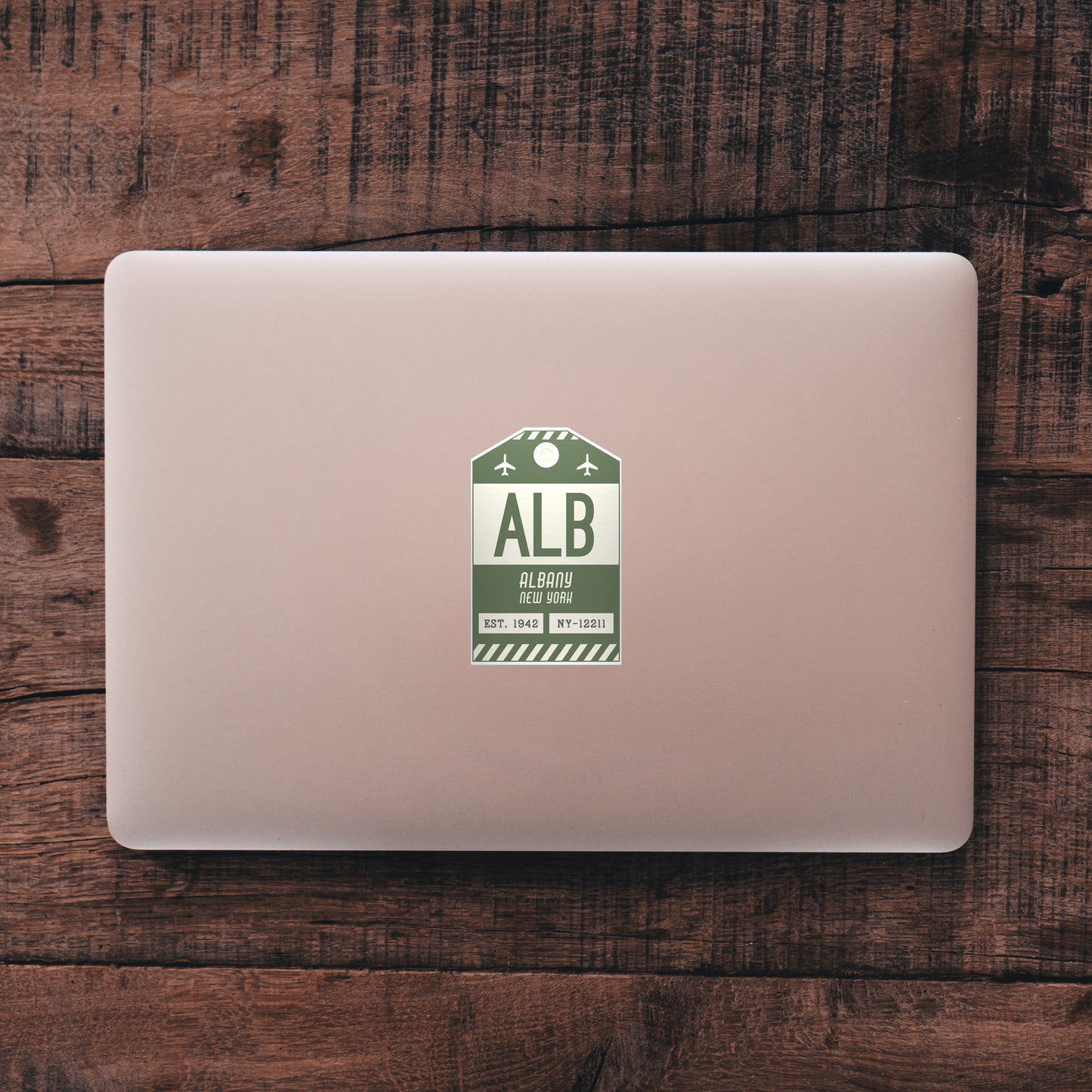 ALB Vintage Luggage Tag Sticker