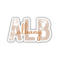 ALB Albany Airport Code Sticker
