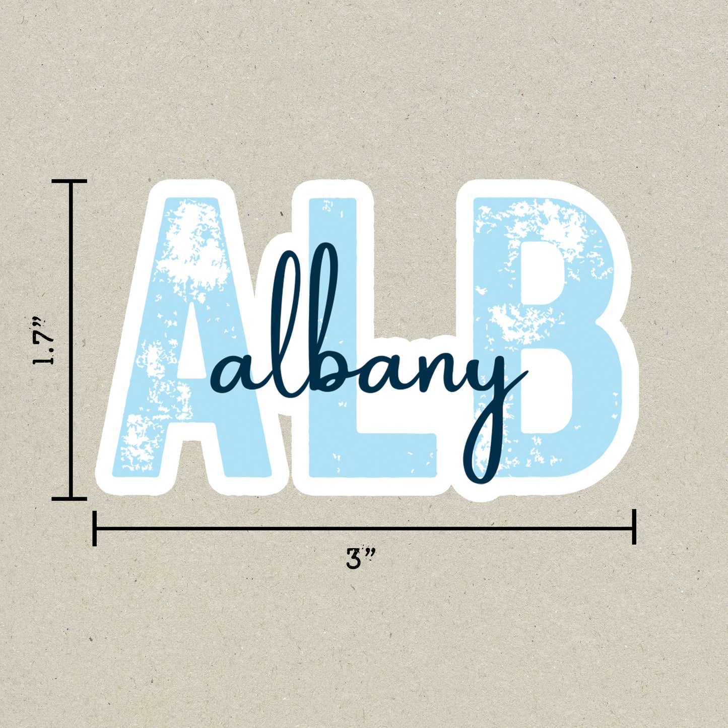 ALB Albany Airport Code Sticker